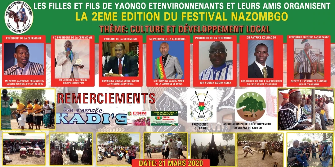 Festival de danses traditionnelles à Yaongo